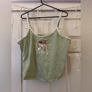 BoxLunch My Melody Embroidered Crop Top With Daisy Straps